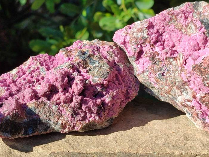 Natural Salrose Cobaltion Dolomite Specimens x 3 From Kakanda, Congo - Toprock Gemstones and Minerals 