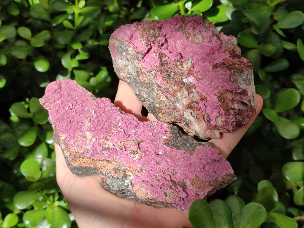 Natural Salrose Cobaltion Dolomite Specimens x 3 From Kakanda, Congo - Toprock Gemstones and Minerals 
