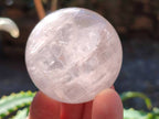 Polished Rose Quartz Spheres x 12 From Madagascar - Toprock Gemstones and Minerals 
