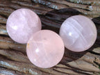 Polished Rose Quartz Spheres x 12 From Madagascar - Toprock Gemstones and Minerals 