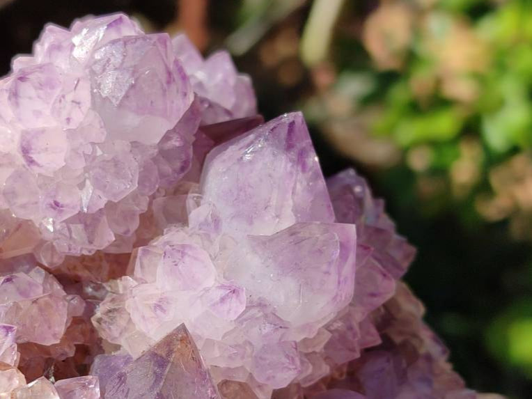 Natural Sunburst Amethyst Spirit Quartz Clusters x 2 From Boekenhouthoek, South Africa - Toprock Gemstones and Minerals 