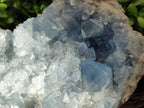 Natural Blue Celestite Geode Specimen x 1 From Sakoany, Madagascar - Toprock Gemstones and Minerals 