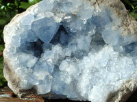 Natural Blue Celestite Geode Specimen x 1 From Sakoany, Madagascar