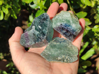 Natural Watermelon Fluorite Cobbed Specimens x 28 From Uis, Namibia