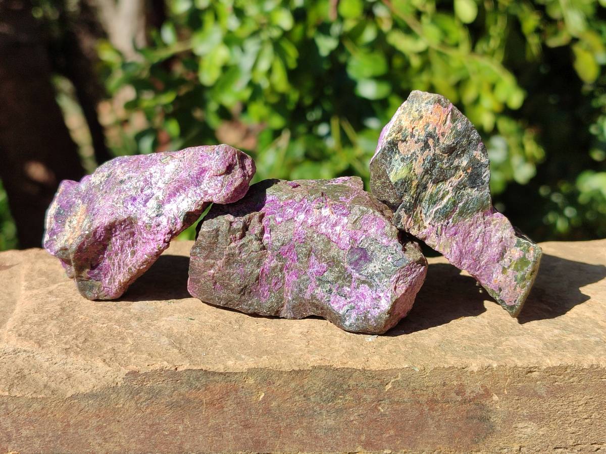 Natural Stichtite Cobbed Specimens x 35 From Barberton, South Africa - Toprock Gemstones and Minerals 