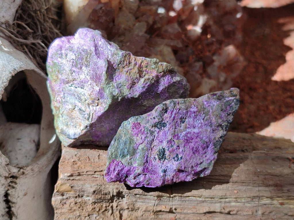 Natural Stichtite Cobbed Specimens x 35 From Barberton, South Africa - Toprock Gemstones and Minerals 