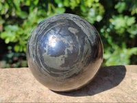 Polished Basalt Pharaoh Stone Spheres x 2 From Iron Duke Mine, Zimbabwe