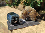 Natural Schorl Black Tourmaline with Smokey Quartz x 12 From Erongo, Namibia - Toprock Gemstones and Minerals 