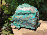 Natural Shattuckite, Malachite, Cuprite, Bornite, Chalcocite  Specimens x 3 From Kaokoveld, Namibia