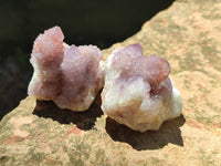 Natural Small Amethyst Spirit Quartz Clusters x 20 From Boekenhouthoek, South Africa