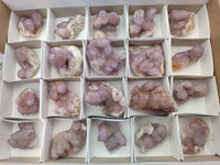 Natural Small Amethyst Spirit Quartz Clusters x 20 From Boekenhouthoek, South Africa