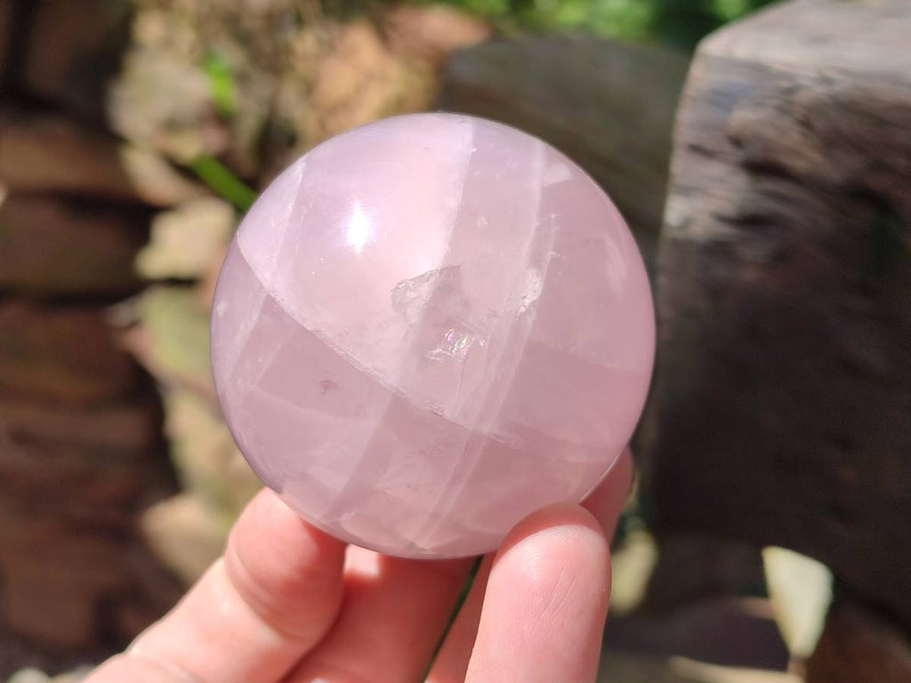 Polished Star Rose Quartz Spheres x 6 From Madagascar - Toprock Gemstones and Minerals 