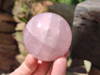 Polished Star Rose Quartz Spheres x 6 From Madagascar - Toprock Gemstones and Minerals 