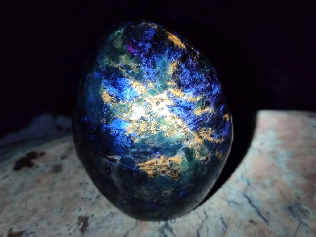 Polished Emerald Mica 'Mutokolite' Standing Free Forms x 5 From Mutoko, Zimbabwe - Toprock Gemstones and Minerals 