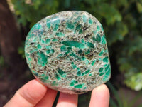 Polished Emerald Mica 'Mutokolite' Standing Free Forms x 5 From Mutoko, Zimbabwe