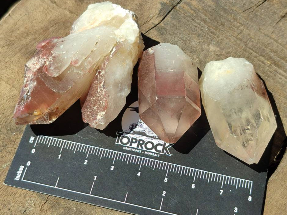 Natural Red Hematoid Quartz Crystals x 35 From Karoi, Zimbabwe - Toprock Gemstones and Minerals 