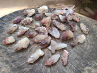 Natural Red Hematoid Quartz Crystals x 35 From Karoi, Zimbabwe