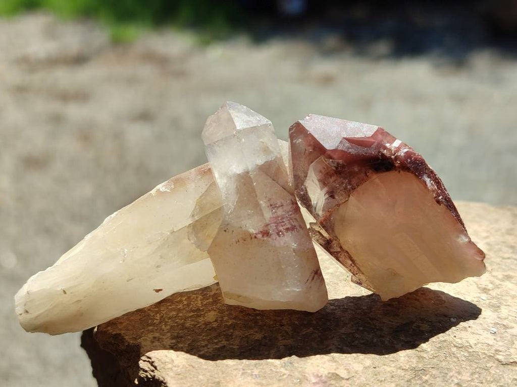 Natural Red Hematoid Quartz Crystals x 35 From Karoi, Zimbabwe - Toprock Gemstones and Minerals 