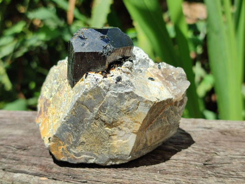 Natural Schorl Black Tourmaline with Associated Minerals x 6 From Erongo, Namibia - Toprock Gemstones and Minerals 