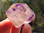 Polished Window Amethyst Crystals x 12 From Akansobe, Madagascar - Toprock Gemstones and Minerals 