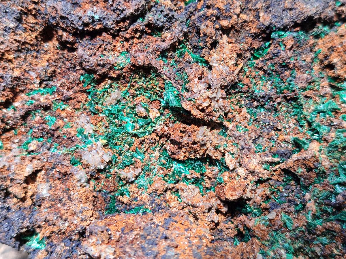 Natural Silky Acicular Malachite Specimen Dolomite Matrix x 1 From Kasompe, Congo - Toprock Gemstones and Minerals 