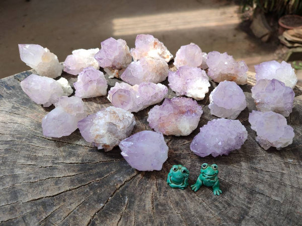Natural Sunburst Amethyst Spirit Quartz Crystal And Clusters x 20 From Boekenhouthoek, South Africa