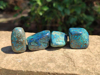 Polished Shattuckite Free Forms x 35 From Congo