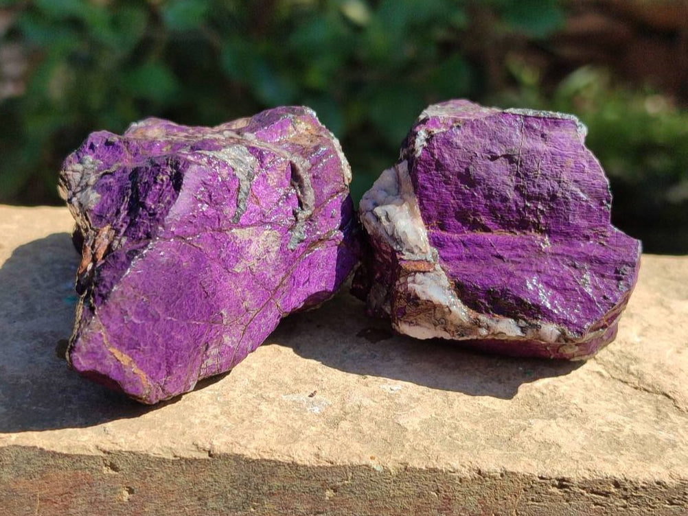 Natural Selected Rough Purpurite Specimens x 12 From Erongo, Namibia - Toprock Gemstones and Minerals 