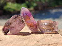 Natural Window Amethyst Crystals x 70 From Chiredzi, Zimbabwe