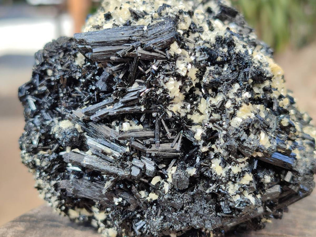 Natural Schorl Black Tourmaline with Mica x 2 From Erongo, Namibia - Toprock Gemstones and Minerals 
