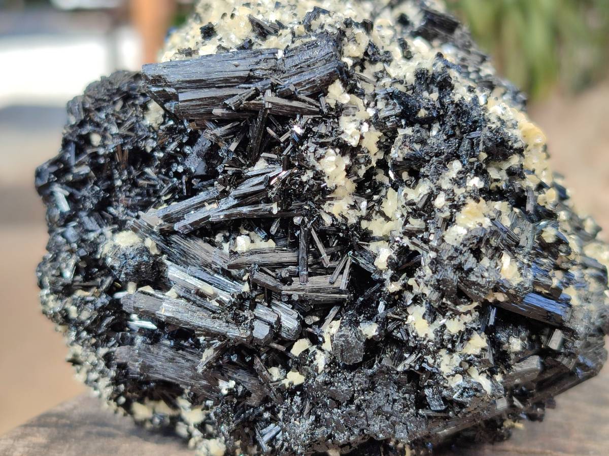 Natural Schorl Black Tourmaline with Mica x 2 From Erongo, Namibia - Toprock Gemstones and Minerals 