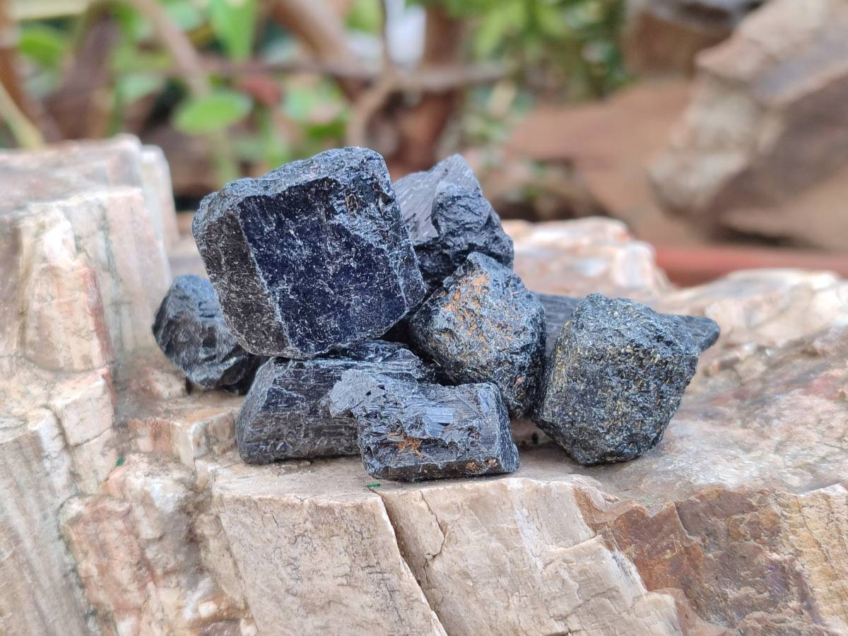 Natural Black Tourmaline Specimens x 2.73 Kg Lot From Zimbabwe - Toprock Gemstones and Minerals 