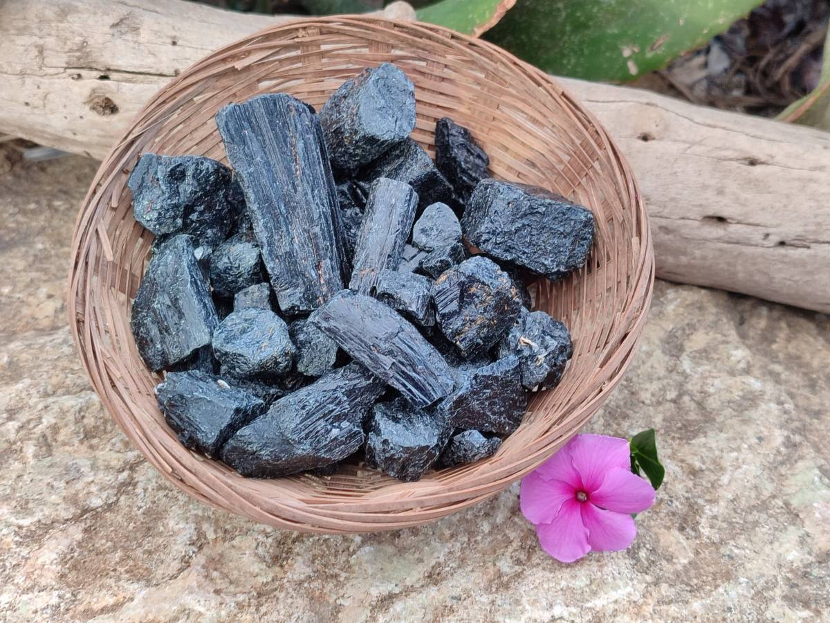 Natural Black Tourmaline Specimens x 2.73 Kg Lot From Zimbabwe - Toprock Gemstones and Minerals 