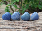 Polished Mini Lazulite Hearts x 35 From Madagascar - Toprock Gemstones and Minerals 