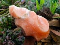 Hand Made Orange Twist Calcite Flame x 1 From Maevantanana, Madagascar