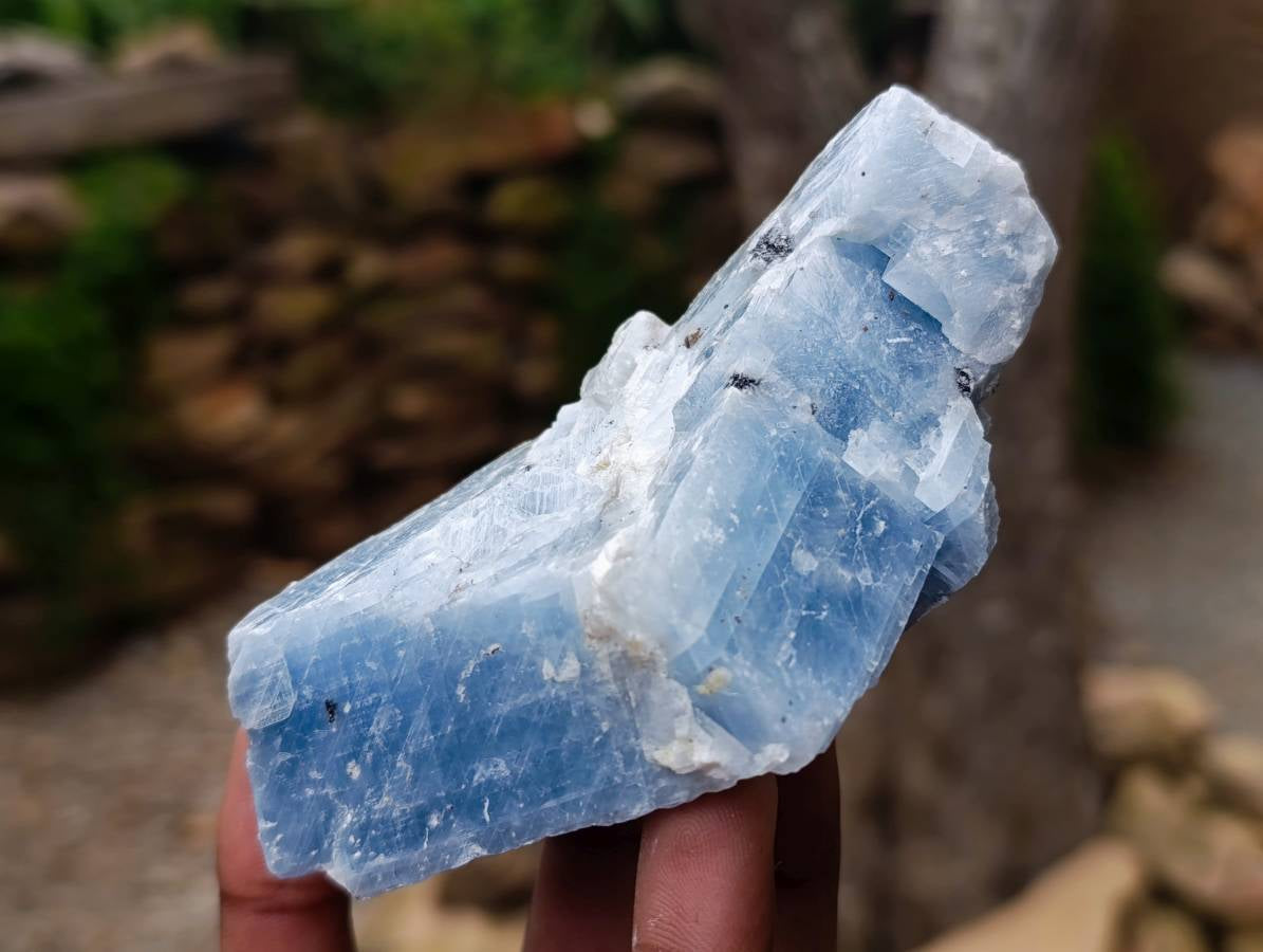 Natural New Sky Blue Calcite Specimens x 12 From Spitzkop, Namibia - Toprock Gemstones and Minerals 