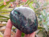 Polished Emerald Mica 'Mutokolite' Standing Free Forms x 4 From Mutoko, Zimbabwe