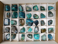 Polished Shattuckite Free Forms x 35 From Congo