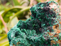 Natural Silky Malachite Specimens x 3 From Kasompe, Congo