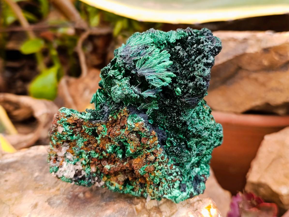 Natural Silky Malachite Specimens x 3 From Kasompe, Congo - Toprock Gemstones and Minerals 