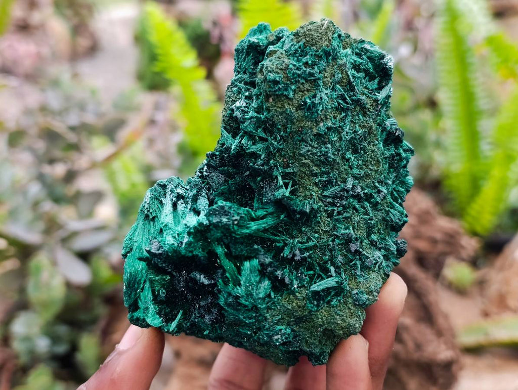 Natural Silky Malachite Specimens x 3 From Kasompe, Congo - Toprock Gemstones and Minerals 