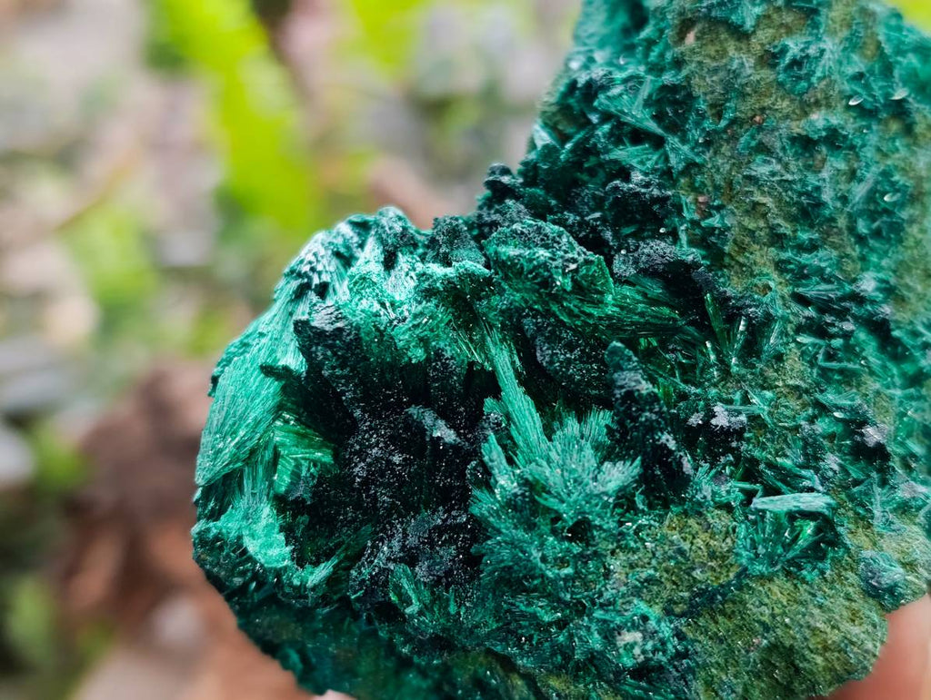 Natural Silky Malachite Specimens x 3 From Kasompe, Congo - Toprock Gemstones and Minerals 