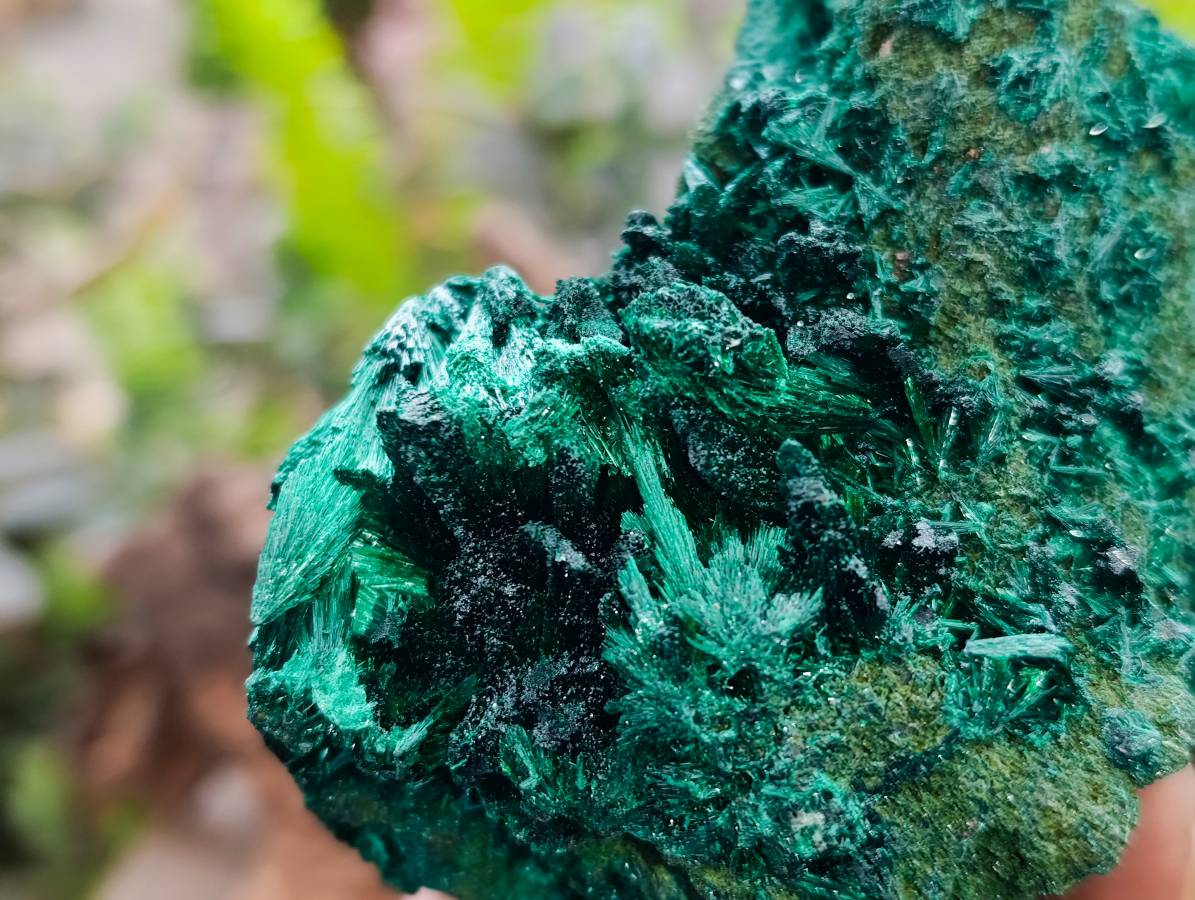 Natural Silky Malachite Specimens x 3 From Kasompe, Congo - Toprock Gemstones and Minerals 