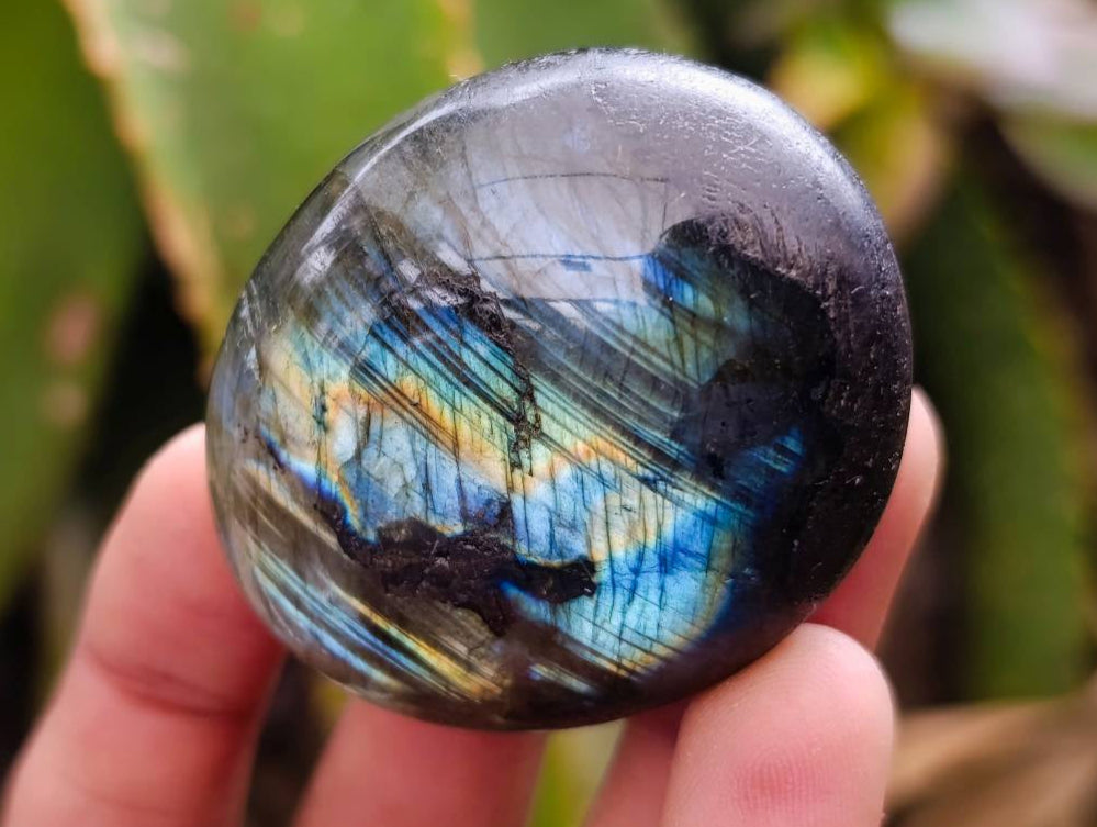 Polished Labradorite Galets x 20 From Tulear, Madagascar - Toprock Gemstones and Minerals 