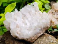 Natural Multi-Terminated Quartz Clusters x 12 From Madagascar