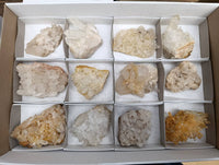 Natural Multi-Terminated Quartz Clusters x 12 From Madagascar