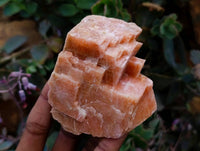 Natural Sunset Orange Calcite Specimens x 12 From Spitzkop, Namibia