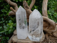 Polished Clear Quartz Crystals x 4 From Madagascar