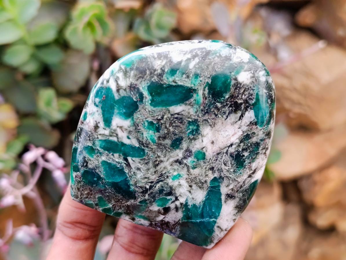 Polished Emerald Mica 'Mutokolite' Standing Free Forms x 4 From Mutoko, Zimbabwe - Toprock Gemstones and Minerals 