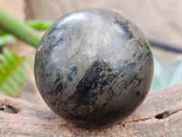 Polished Basalt Pharaoh Stone Spheres x 2 From Iron Duke Mine, Zimbabwe